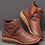 zolucky Women Casual Braided Strap Lether PU Flat Heel Boots