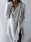 Cotton-Blend Casual Cowl Neck Plain Shirts & Tops