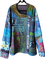 zolucky Casual Plus Size U Neck Abstract Casual Tops