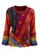 Women Vintage Casual Boho Spliced Tops
