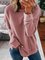 Women Plus Size Long Sleeve Casual Crew Neck Solid Sweatshirts