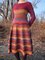 Long Sleeve Knitted Printed Casual Dresses