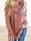 Casual Basic Daily Plus Size Cowl Neck Long Sleeve Cotton Top