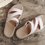 Pi Clue Summer Date Leather Slippers