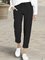 Women Casual Cotton Solid Pants