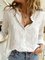 Linen Shift Cotton-Blend Plus Size Shirts & Tops for Women