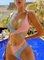Color-block Bandage Two Piece Bikini Sets Swimsuits Bathing Suits Sexy Beachwear