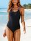 Color-block Quick Drying One Piece Swimsuits Elasticity Bathing Suit Swimwear Soft Cup