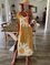 Women's Summer Floral-Print Shift Short Sleeve Casual Maxi Dresses