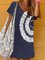 Women Casual Short Sleeve Round Neck Summer Mini Dresses