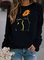 Women Casual Printed Long Sleeve Sweatshirt