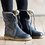 Women Casual PU Snow Boots Full Waterproof Insulated Low Heel Winter Boots