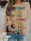 Women Vintage Khaki Printed Crew Neck Sweatshirts