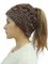 Women Beanie Cap Warm Knit Messy High Bun Ponytail Visor Winter Knitted Hat