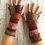 Women's Knit Arm Warmers Fingerless Gloves Thumb Hole Gloves Mittens