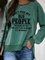 Women Casual Green Letter Printed Shirts Tops