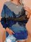 Casual Crew Neck Floral-Print Sweatshirt