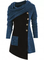Knitted Cowl Neck Long Sleeve Vintage Dresses