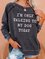 I'm Only Talking To My Dog Today Women's long sleeve sweatshirt