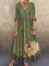 Shift Casual 3/4 Sleeve V Neck Dresses