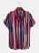 Cotton-Blend Casual Printed Shirts