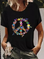 Shift Casual Crew Neck Floral Shirts & Tops