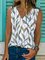 Women Summer Vintage Sleeveless V Neck Tank Top