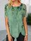 Women's Summer Plants Vintage Short Sleeve Crew Neck T-Shirts