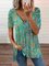 Women's Summer Pattern Style Polyester Cotton Casual Printed T-Shirts