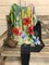 Spring Field Graphic Round Neck Short Sleeve Loose Top
