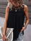 Casual Sleeveless Solid Shirts & Tops