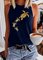 Turtle Casual Cotton-Blend Women Vests