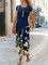 Short Sleeve Casual Floral-Print Dresses