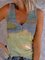 Cotton-Blend Casual Bird Shirts & Tops
