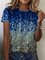 Summer Women Casual Crew Neck Short Sleeve T-Shirts