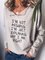 Long Sleeve Plus Size Printed Tops