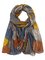 Retro Plant Floral Silk Scarf