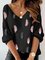 Black Casual Printed Long Sleeve Shirts & Tops