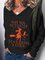 Casual Long Sleeve Plus Size Printed Tops T-shirts