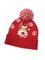 Christmas Elk Snowflake Wool Ball Knitted Hat