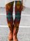 Geometric West Styles/Cows Skinny Pants