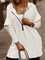 Plus size Plain Casual Hoodies Sweatshirt
