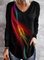V Neck Casual Off Shoulder Shirts & Tops