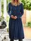 Casual Loosen Plain Dresses