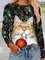 Casual Long Sleeve Crew Neck Printed Sweatshirt