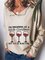 Casual Long Sleeve Plus Size Printed Tops T-shirts