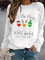 Loosen Casual Off Shoulder Sweatshirt