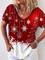 Christmas Printed Holiday Casual Shirts & Tops