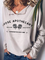 Casual Letter Off Shoulder Loosen Shirts & Tops