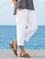 Plus size Casual Loosen Plain Pants